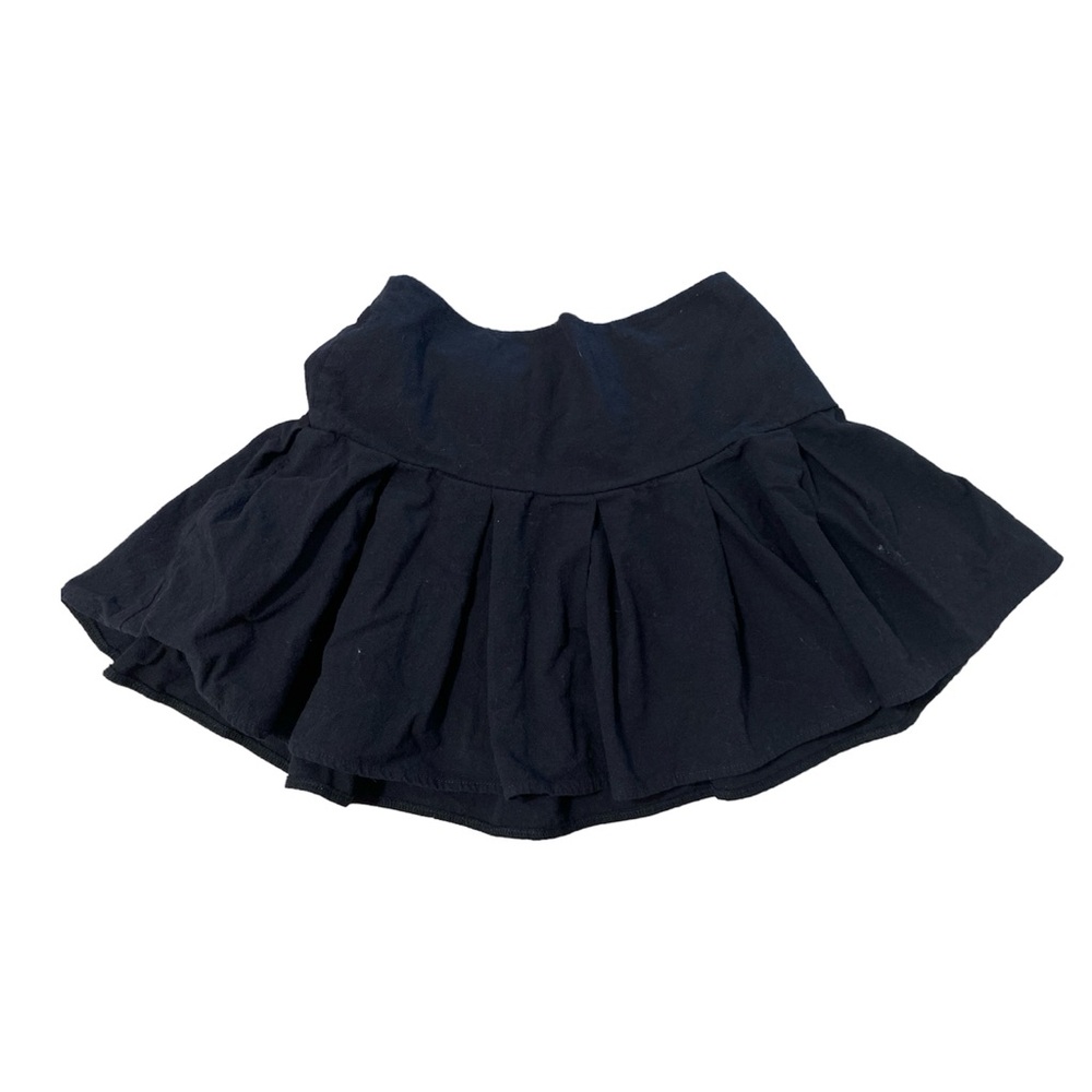 Urban Romantics 100% cotton ruffle flared skirt black size small